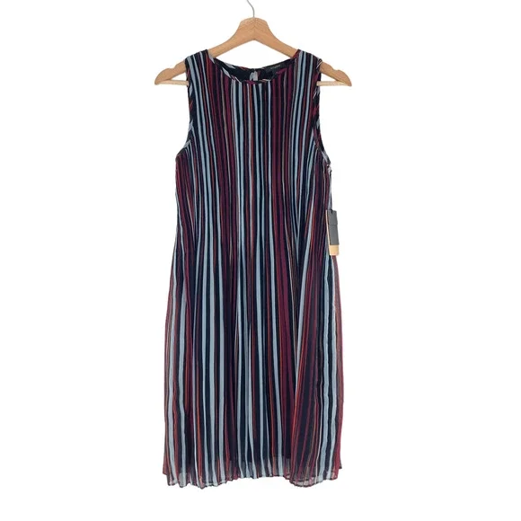 halogen sleeveless pleated dress Halogen Sleeveless Pleated Midi Dress In New Ivory